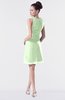 ColsBM Fatima Pale Green Modest Sheath Sleeveless Knee Length Beaded Homecoming Dresses