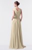 ColsBM Valerie Champagne Antique A-line V-neck Lace up Chiffon Floor Length Evening Dresses