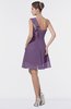 ColsBM Emmy Chinese Violet Romantic One Shoulder Sleeveless Backless Ruching Bridesmaid Dresses