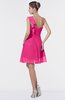 ColsBM Emmy Fandango Pink Romantic One Shoulder Sleeveless Backless Ruching Bridesmaid Dresses