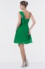 ColsBM Emmy Green Romantic One Shoulder Sleeveless Backless Ruching Bridesmaid Dresses
