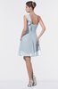 ColsBM Emmy Illusion Blue Romantic One Shoulder Sleeveless Backless Ruching Bridesmaid Dresses