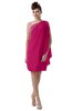 ColsBM Layla Beetroot Purple Informal Sheath Backless Chiffon Knee Length Paillette Homecoming Dresses