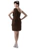 ColsBM Layla Copper Informal Sheath Backless Chiffon Knee Length Paillette Homecoming Dresses