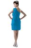 ColsBM Layla Cornflower Blue Informal Sheath Backless Chiffon Knee Length Paillette Homecoming Dresses