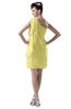 ColsBM Layla Daffodil Informal Sheath Backless Chiffon Knee Length Paillette Homecoming Dresses