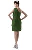 ColsBM Layla Garden Green Informal Sheath Backless Chiffon Knee Length Paillette Homecoming Dresses