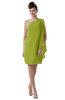 ColsBM Layla Green Oasis Informal Sheath Backless Chiffon Knee Length Paillette Homecoming Dresses