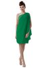 ColsBM Layla Green Informal Sheath Backless Chiffon Knee Length Paillette Homecoming Dresses