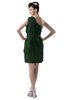 ColsBM Layla Hunter Green Informal Sheath Backless Chiffon Knee Length Paillette Homecoming Dresses