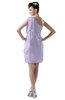 ColsBM Layla Light Purple Informal Sheath Backless Chiffon Knee Length Paillette Homecoming Dresses