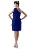 ColsBM Layla Nautical Blue Informal Sheath Backless Chiffon Knee Length Paillette Homecoming Dresses