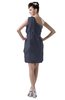 ColsBM Layla Nightshadow Blue Informal Sheath Backless Chiffon Knee Length Paillette Homecoming Dresses