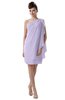 ColsBM Layla Pastel Lilac Informal Sheath Backless Chiffon Knee Length Paillette Homecoming Dresses