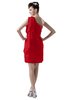 ColsBM Layla Red Informal Sheath Backless Chiffon Knee Length Paillette Homecoming Dresses