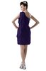 ColsBM Layla Royal Purple Informal Sheath Backless Chiffon Knee Length Paillette Homecoming Dresses