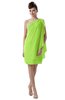 ColsBM Layla Sharp Green Informal Sheath Backless Chiffon Knee Length Paillette Homecoming Dresses