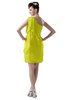 ColsBM Layla Sulphur Spring Informal Sheath Backless Chiffon Knee Length Paillette Homecoming Dresses