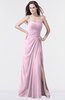ColsBM Mary Baby Pink Elegant A-line Sweetheart Sleeveless Floor Length Pleated Bridesmaid Dresses