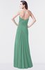 ColsBM Mary Beryl Green Elegant A-line Sweetheart Sleeveless Floor Length Pleated Bridesmaid Dresses