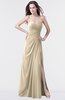 ColsBM Mary Champagne Elegant A-line Sweetheart Sleeveless Floor Length Pleated Bridesmaid Dresses