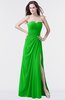 ColsBM Mary Classic Green Elegant A-line Sweetheart Sleeveless Floor Length Pleated Bridesmaid Dresses