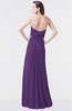 ColsBM Mary Dark Purple Elegant A-line Sweetheart Sleeveless Floor Length Pleated Bridesmaid Dresses