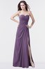 ColsBM Mary Eggplant Elegant A-line Sweetheart Sleeveless Floor Length Pleated Bridesmaid Dresses