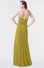 ColsBM Mary Golden Olive Elegant A-line Sweetheart Sleeveless Floor Length Pleated Bridesmaid Dresses
