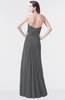 ColsBM Mary Grey Elegant A-line Sweetheart Sleeveless Floor Length Pleated Bridesmaid Dresses