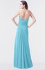 ColsBM Mary Light Blue Elegant A-line Sweetheart Sleeveless Floor Length Pleated Bridesmaid Dresses