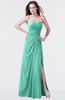 ColsBM Mary Mint Green Elegant A-line Sweetheart Sleeveless Floor Length Pleated Bridesmaid Dresses