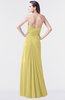 ColsBM Mary Misted Yellow Elegant A-line Sweetheart Sleeveless Floor Length Pleated Bridesmaid Dresses