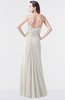 ColsBM Mary Off White Elegant A-line Sweetheart Sleeveless Floor Length Pleated Bridesmaid Dresses