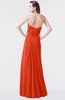 ColsBM Mary Persimmon Elegant A-line Sweetheart Sleeveless Floor Length Pleated Bridesmaid Dresses