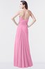 ColsBM Mary Pink Elegant A-line Sweetheart Sleeveless Floor Length Pleated Bridesmaid Dresses