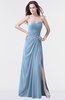 ColsBM Mary Sky Blue Elegant A-line Sweetheart Sleeveless Floor Length Pleated Bridesmaid Dresses