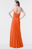 ColsBM Mary Tangerine Elegant A-line Sweetheart Sleeveless Floor Length Pleated Bridesmaid Dresses