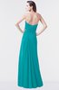 ColsBM Mary Teal Elegant A-line Sweetheart Sleeveless Floor Length Pleated Bridesmaid Dresses