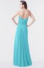 ColsBM Mary Turquoise Elegant A-line Sweetheart Sleeveless Floor Length Pleated Bridesmaid Dresses