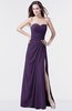 ColsBM Mary Violet Elegant A-line Sweetheart Sleeveless Floor Length Pleated Bridesmaid Dresses