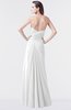 ColsBM Mary White Elegant A-line Sweetheart Sleeveless Floor Length Pleated Bridesmaid Dresses