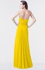 ColsBM Mary Yellow Elegant A-line Sweetheart Sleeveless Floor Length Pleated Bridesmaid Dresses