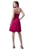 ColsBM Emma Beetroot Purple Elegant Sleeveless Zip up Knee Length Flower Party Dresses