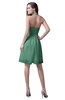 ColsBM Emma Beryl Green Elegant Sleeveless Zip up Knee Length Flower Party Dresses