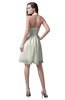 ColsBM Emma Cream Elegant Sleeveless Zip up Knee Length Flower Party Dresses