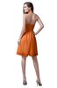 ColsBM Emma Mango Elegant Sleeveless Zip up Knee Length Flower Party Dresses