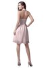 ColsBM Emma Petal Pink Elegant Sleeveless Zip up Knee Length Flower Party Dresses