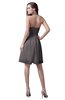 ColsBM Emma Ridge Grey Elegant Sleeveless Zip up Knee Length Flower Party Dresses
