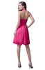 ColsBM Emma Rose Pink Elegant Sleeveless Zip up Knee Length Flower Party Dresses